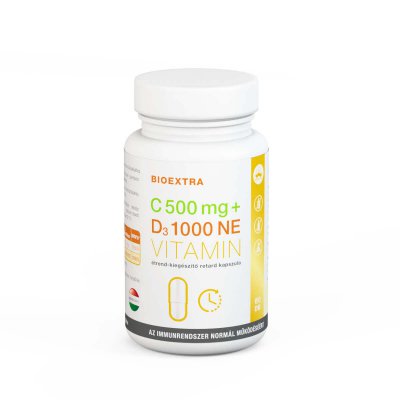 C-vitamin 500mg + D3-vitamin 1000 NE